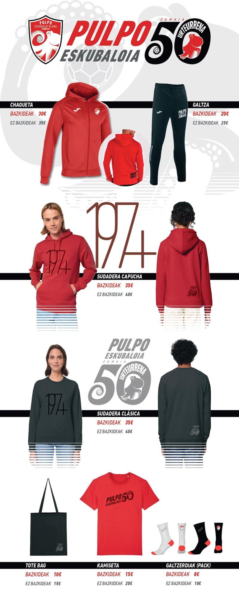 Hemen da Pulporen 50.urteurreneko arropa