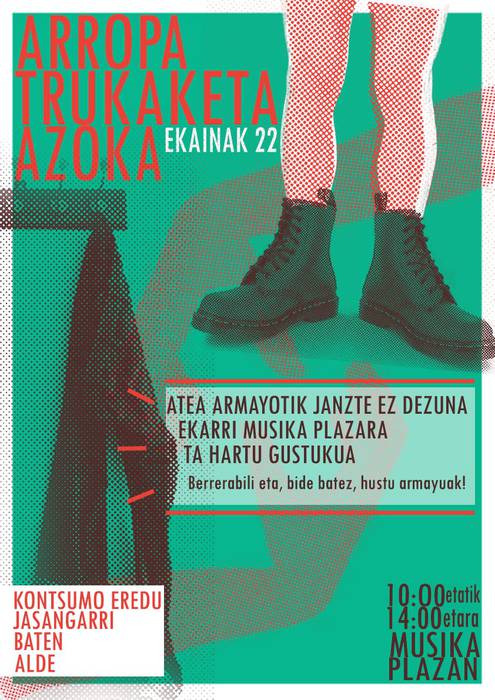 Arropa trukaketa azoka antolatu dute Zarautzen ekainaren 22rako