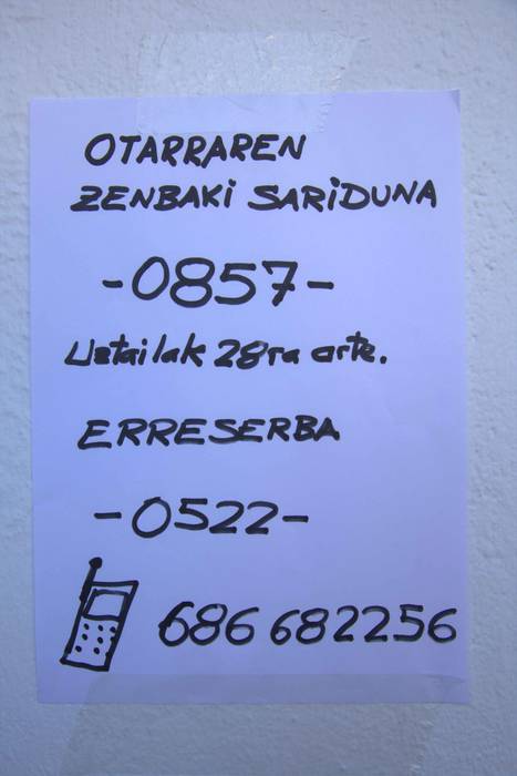 Zozkatu dute Urrategiko festetako otarrea