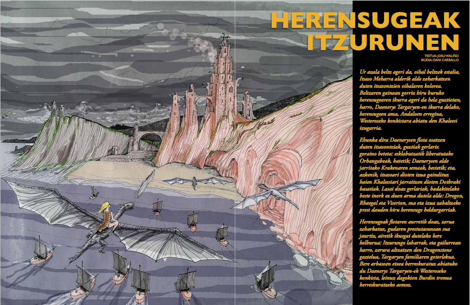 Horrela irudikatu dute Game of Trones Zumaian