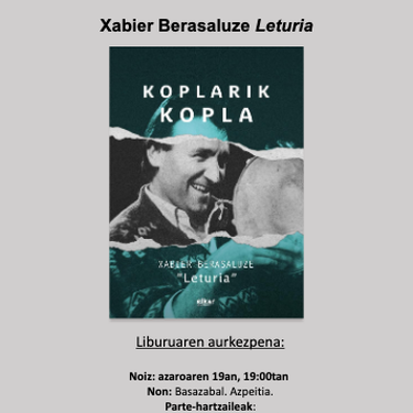 Liburu aurkezpena: 'Koplarik kopla'