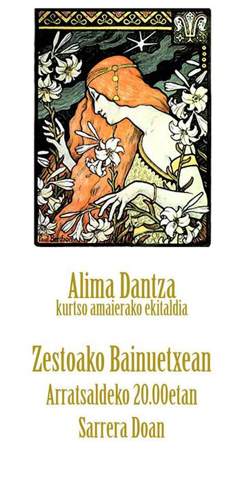 Alima dantza taldeko kideek ikasturte bukaerako jaialdia eskainiko dute larunbatean