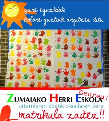 GURE EGUZKIAK KOLORE GUZTIAK ARGITZEN DITU: ETORRI IKUSTERA!!!