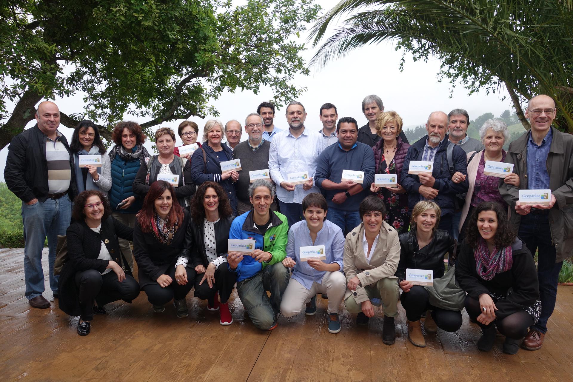 Entitate laguntzaileen sarea aurkeztu du Geoparkeak