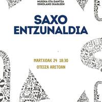 Emanaldia: Bizkargi musika eskolako ikasleen saxofoi entzunaldia