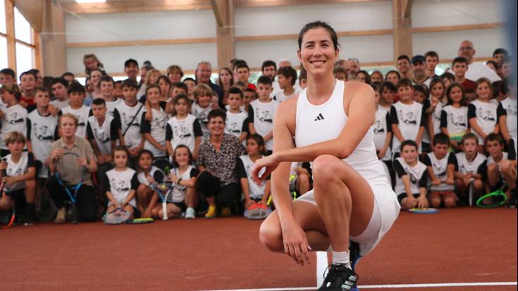 Garbiñe Muguruzaren bisita, irudietan
