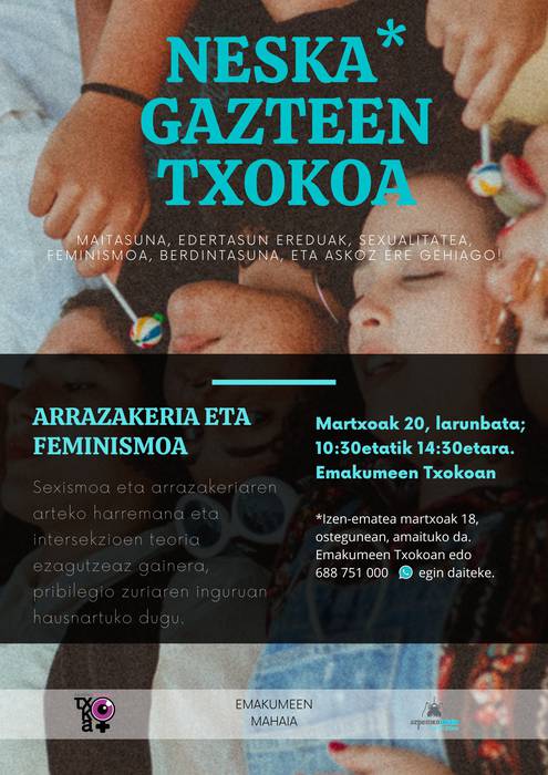 Neska* Gazteen Txokoan 'Arrazakeria eta feminismoa' tailerra