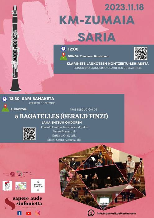 Klarinete laukoteen kontzertu-lehiaketa