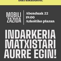 Elkarretaratzea: 'Indarkeria matxistari aurre egin!'