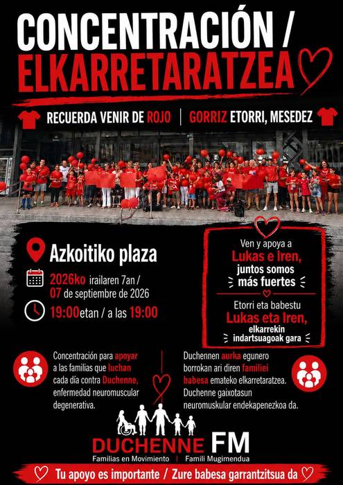 Elkarretaratzea: Duchenne gaixotasunaren kontzientziazioaren alde