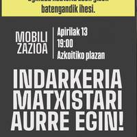 Elkarretaratzea: 'Indarkeria matxistari aurre egin!'