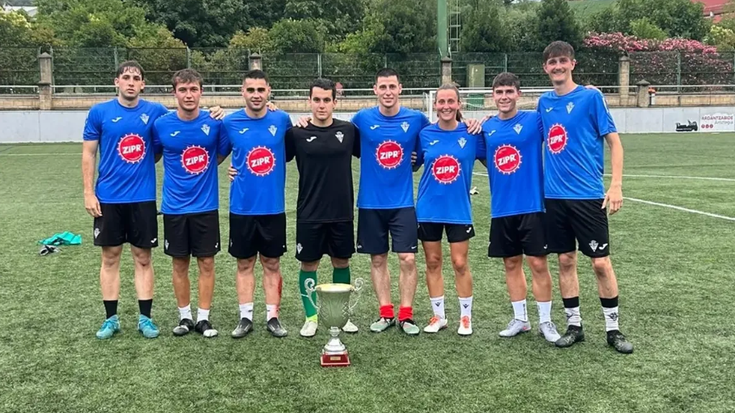 Txispazo taldeak lortu du 7ko futbol txapelketako garaipena