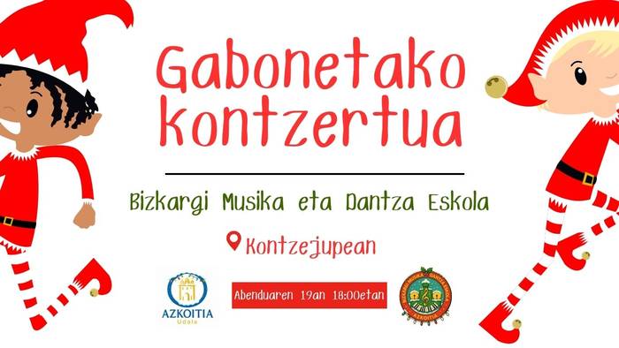 Kontzertua: Bizkargi eskolako ikasleen Gabonetako emanaldia