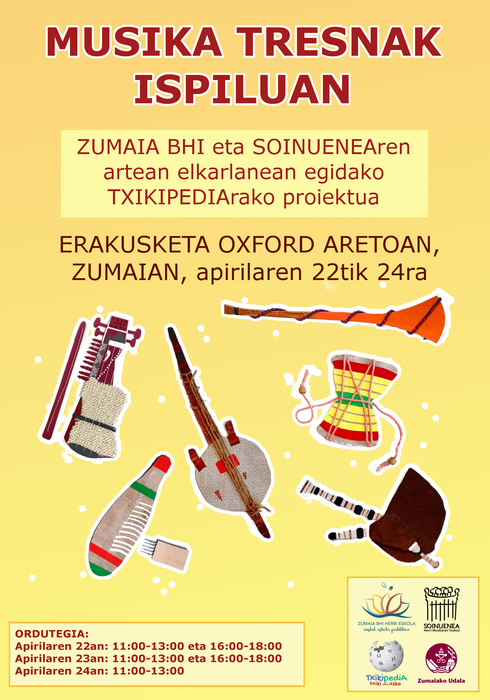 Erakusketa: 'Musika tresnak ispiluan'