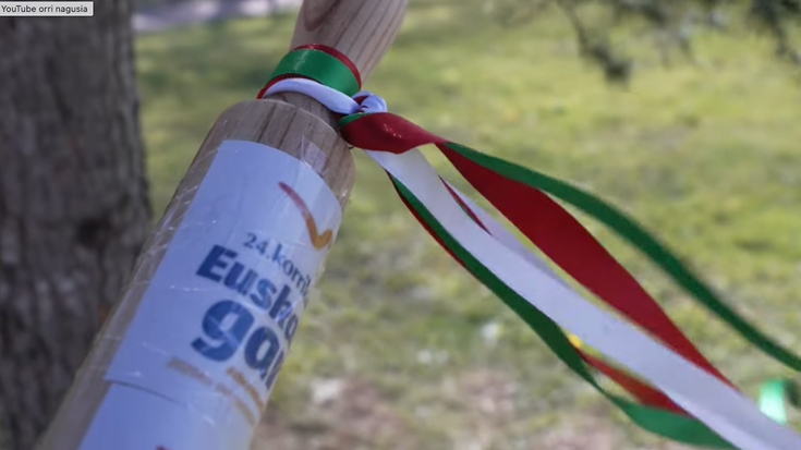 Korrika badatorrela bideoan iragarri dute Izarraizpeko ikasleek