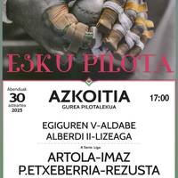 Jaialdia: pilotari profesionalen eskuz binakako txapelketako partidak