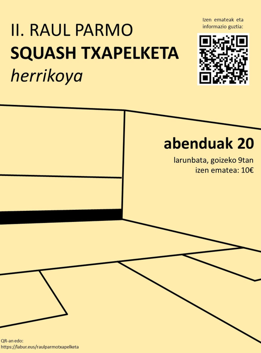 II. Raul Parmo Squash Txapelketa herrikoia