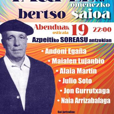 Txapelen omenezko bertso saioa