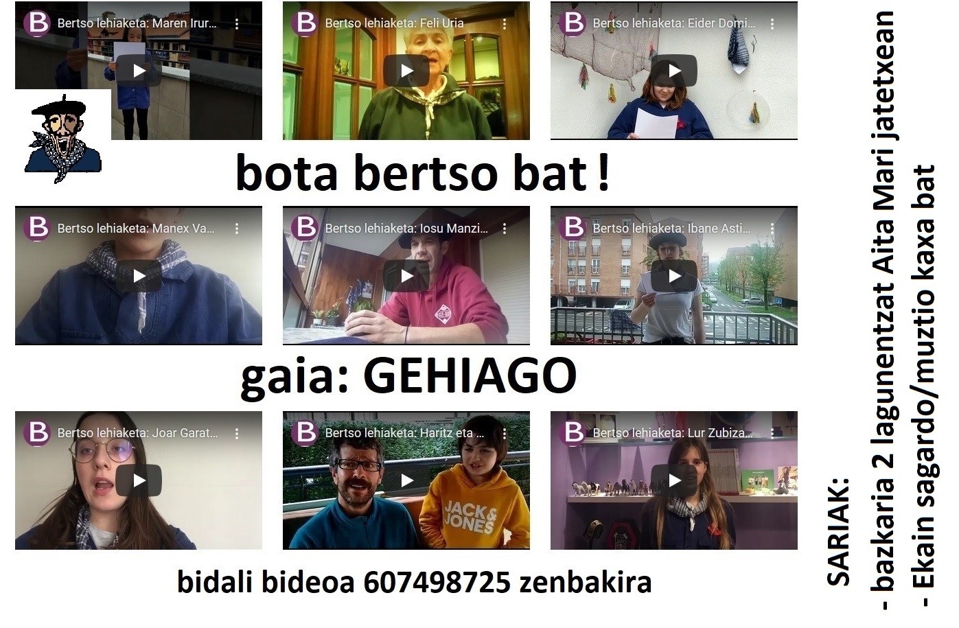 BOTA BERTSO BAT lehiaketa urtarrilaren 6ra arte
