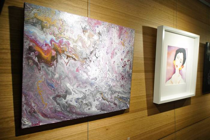 Eva Serna, Izaskun Bravo, Idoia Leonet eta Olatz Lasa artisten lanak, Sanagustin kulturgunean