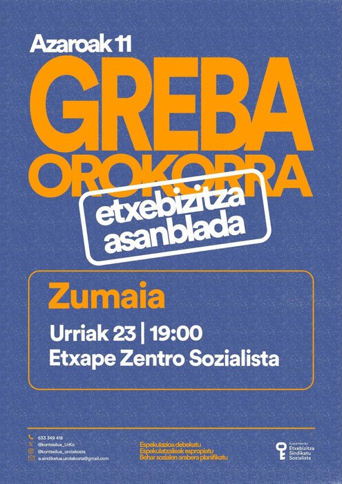 Greba orokorra prestatzeko asanblada