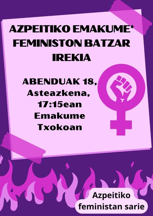 Emakume feministen batzar irekia