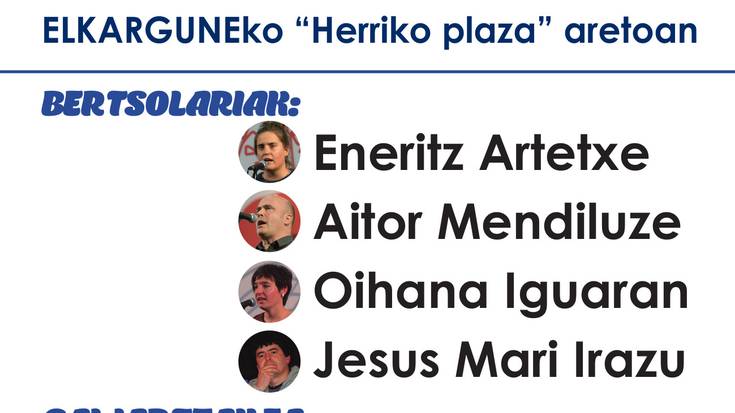 V. Hika bertso saioa eta IV. Hike eizan! Bertsopaper Lehiaketako sari banaketa