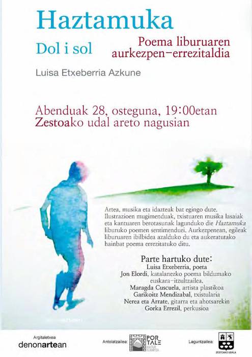 Luisa Etxeberriak 'Haztamuka' poema liburua aurkeztuko du bihar