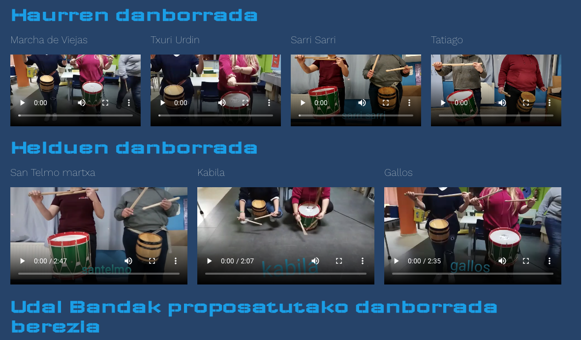 Santelmoetako danborradak entseatzeko aukera, etxetik