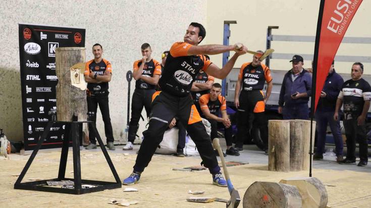 Mikel Larrañaga Euskal Timber txapelketaren finalera sailkatu da