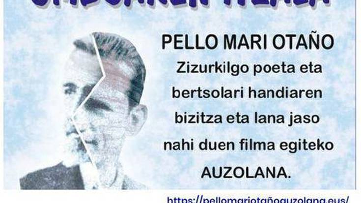 Pello Mari Otaño bertsolariaren aldeko auzolana