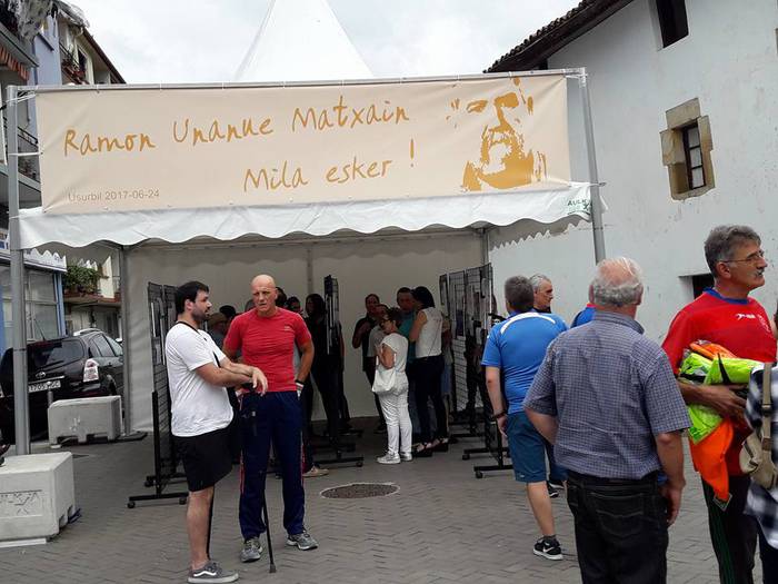 Orioko bizilagun Ramon Unanue zenari omenaldia egin diote asteburuan Usurbilen