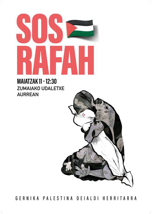 Palestinari elkartasuna adierazteko elkarretaratzea