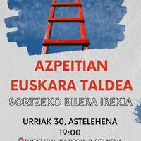 Euskara taldea sortzeko bilera irekia