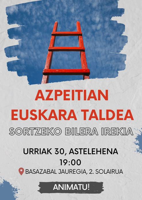Euskara taldea sortzeko bilera irekia