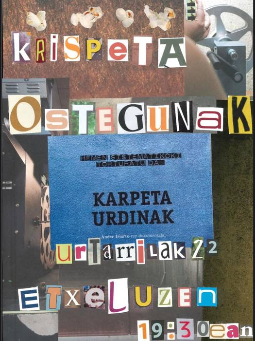 Krispeta Ostegunak: 'Karpeta urdinak' filma