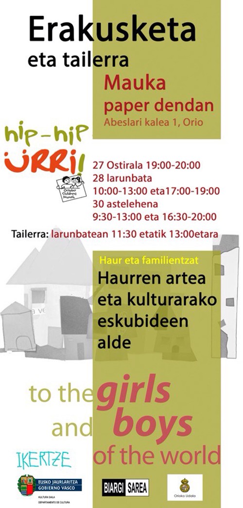 Erakusketa eta tailer irekia antolatu du Teatro Paraiso Ikertzek Mauka paper dendan 
