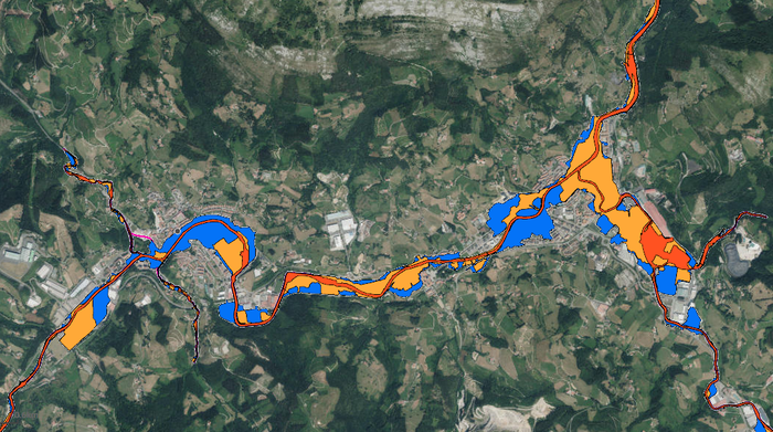 Uholde arriskuko guneen mapa, eskura