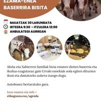 Errezilgo Ezama-enea baserrira bisita gidatua