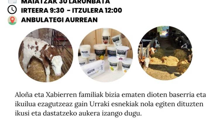 Errezilgo Ezama-enea baserrira bisita gidatua