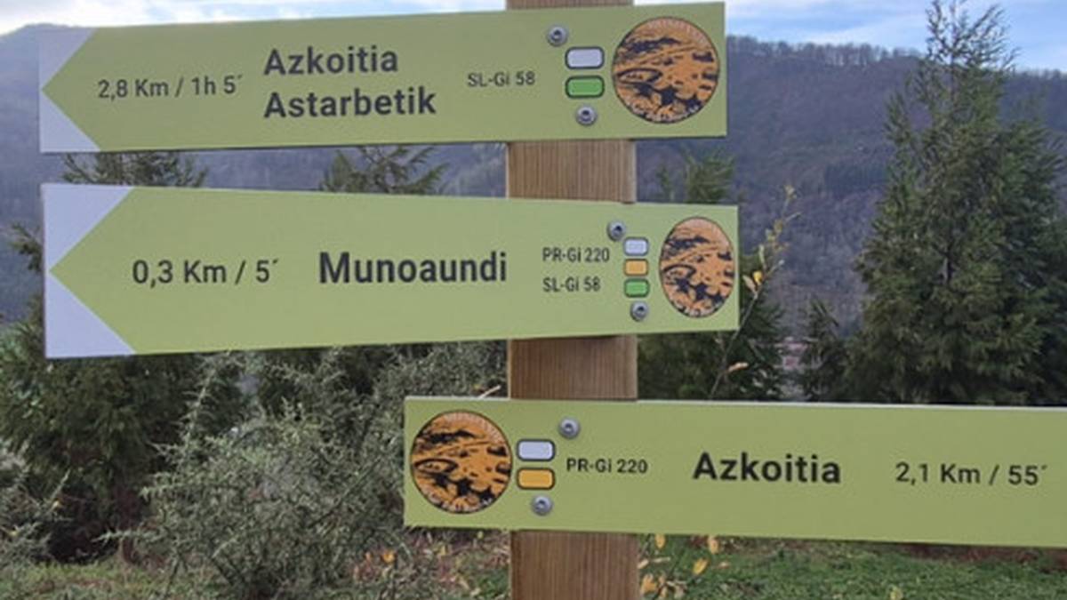 Udalak homologatutako bi ibilbide jarraitzeko seinaleak jarri ditu Munoaundin