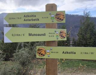 Udalak homologatutako bi ibilbide jarraitzeko seinaleak jarri ditu Munoaundin