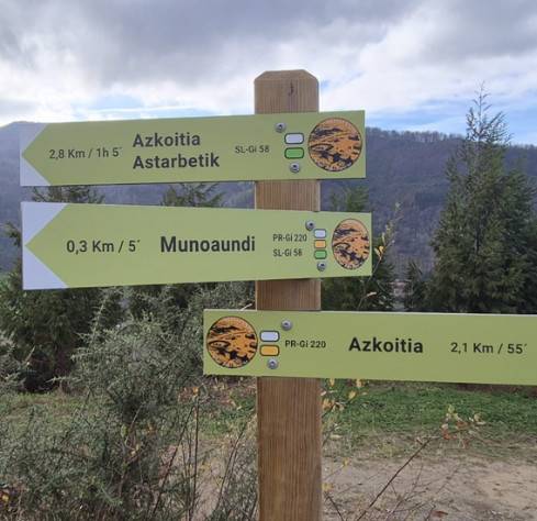 Udalak homologatutako bi ibilbide jarraitzeko seinaleak jarri ditu Munoaundin