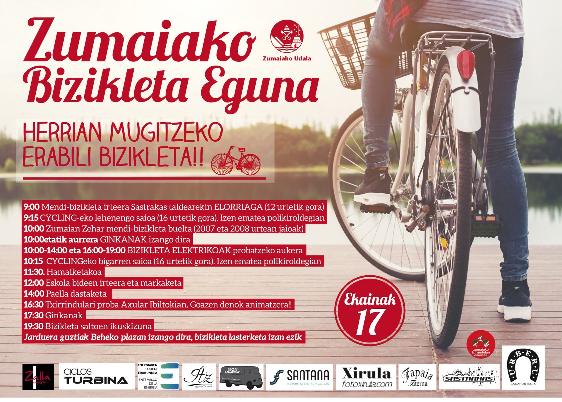 Bizikleta Egunaren II. edizioa egingo da larunbatean