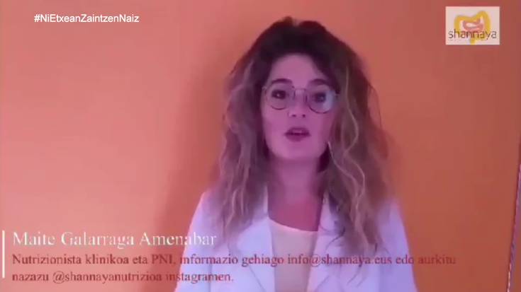 #NiEtxeanZaintzenNaiz: Maite Galarraga nutrizionistaren aholkuak
