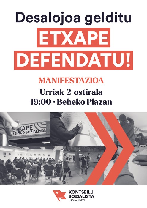 Manifestazioa: 'Etxape defendatu!'