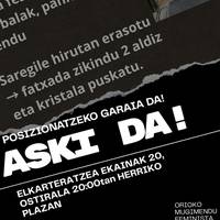 Elkarretaratzea: Saregileko erasoak salatzeko kontzentrazioa