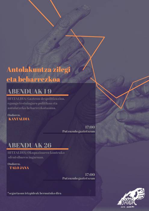 'Okupazioaren kontrako ofentsibaren inguruan' hitzaldia