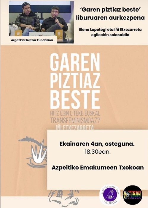 Liburu aurkezpena: 'Garen piztiaz beste'