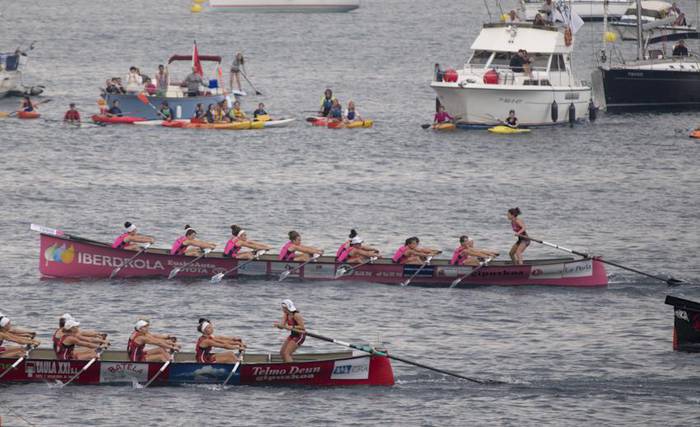 Bandera San Juanek, estropada Zumaiak